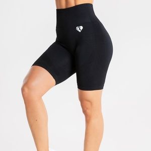 Black Seamless Cycling Shorts